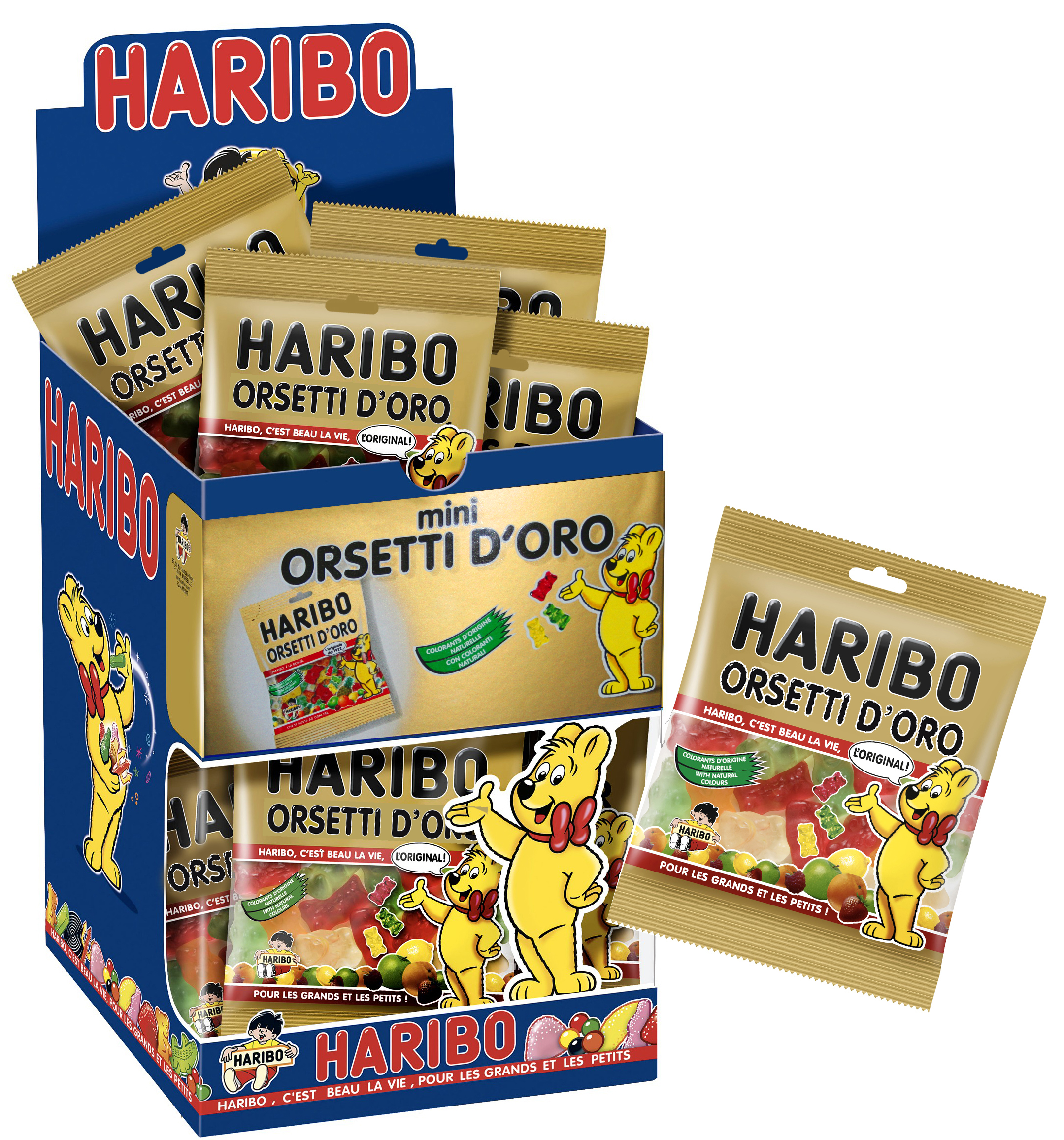 vendita BUSTINE HARIBO GR.40 PZ.30 ORSETTI D'ORO Haribo online  Dolciaria  Shop, vendita Caramelle, cioccolato, frutta secca Online