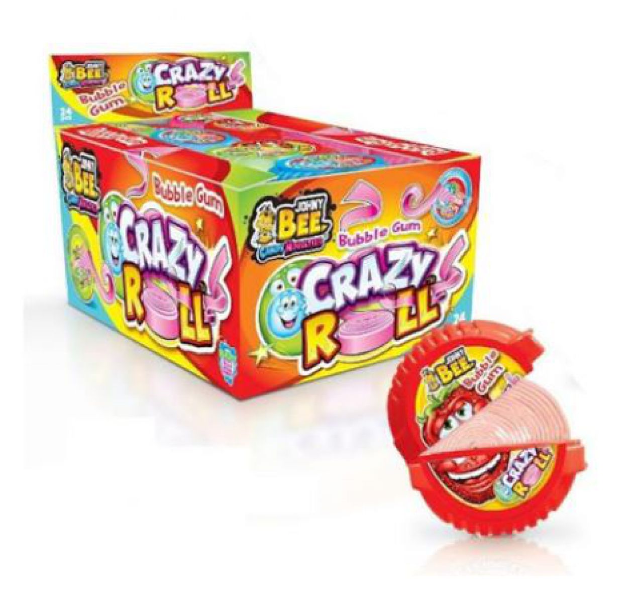 vendita CRAZY ROLL BUBBLE GUM Pz.24 GR.18 Joygum online Dolciaria