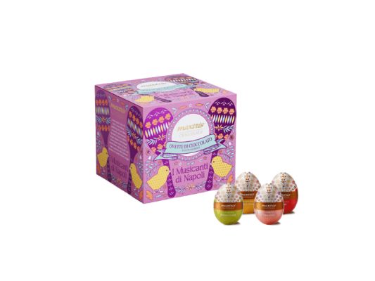 SCATOLA OVETTE MUSICANTI MARACAS GR.180